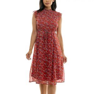 Nina Leonard NWT Chiffon Midi Dress XL